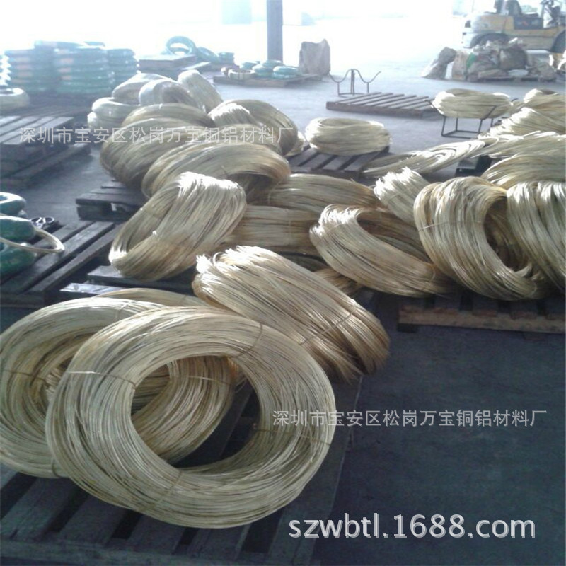 H62首饰黄铜线 H65黄铜软线1.0 1.2 1.5mm 调直小黄铜棒加工