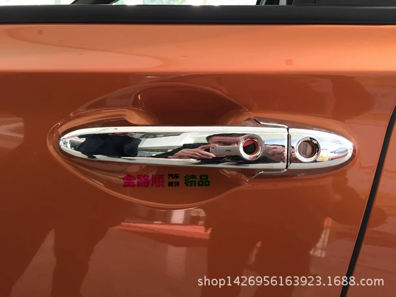 Подходит для Honda XRV крышка ручки передней двери внешняя ручка блестки XRV модифицированные гальванические наклейки на дверные ручки умные обычные