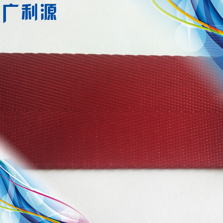 厂家直销38MM宽加厚仿尼龙人字织带 红色服饰辅料人字织带