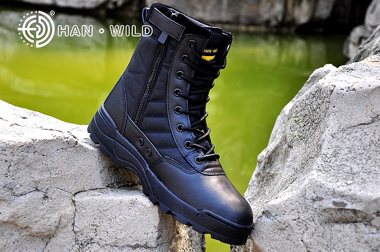 Bottes militaires en cuir - amortissement - Ref 1397345 Image 18