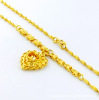 Necklace, golden long-lasting jewelry, 24 carat