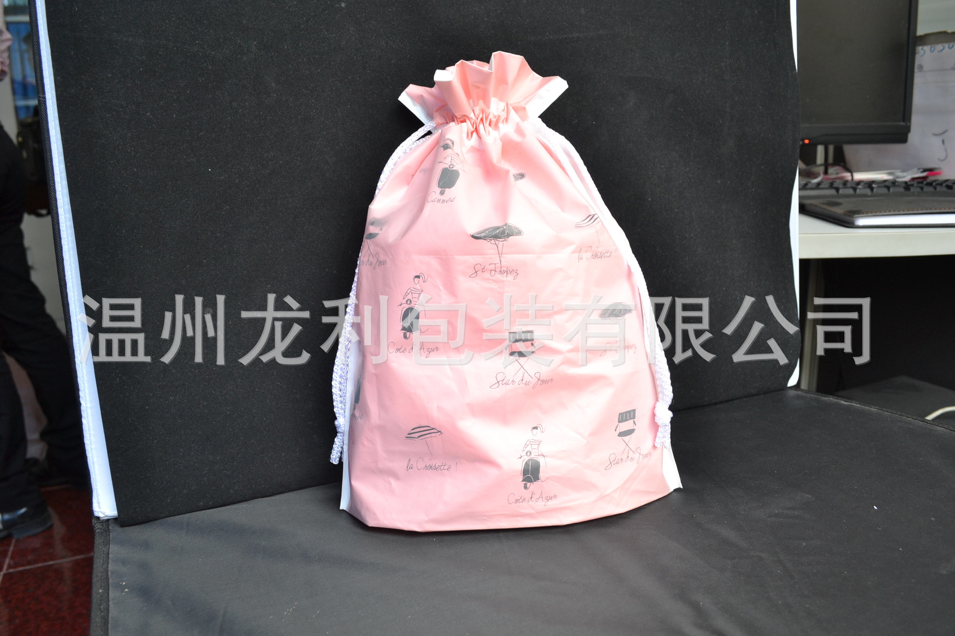 供应双层EVA穿绳塑料袋PE穿绳袋高工序出口外贸产品量大从优密封