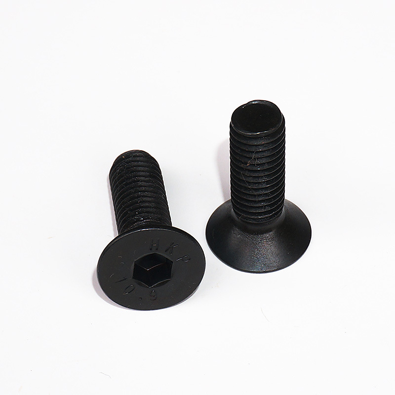 【M8*10-100】10.9级平头内六角螺钉 合金钢沉头螺丝DIN7991