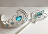 Accessory for princess heart-shaped, magic wand, set, “Frozen”