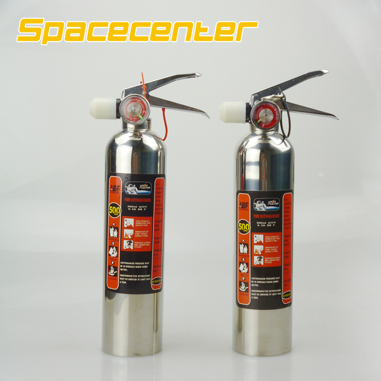 SPACE CENTER 家用車用500ML不鏽鋼泡沫滅火器