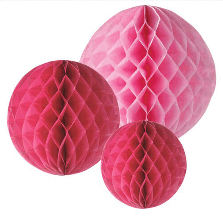 红色系列蜂窝球