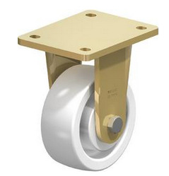 BS-SPO 127K 5寸固定型 重型负载尼龙单轮和脚轮镀锌，黄锌钝化