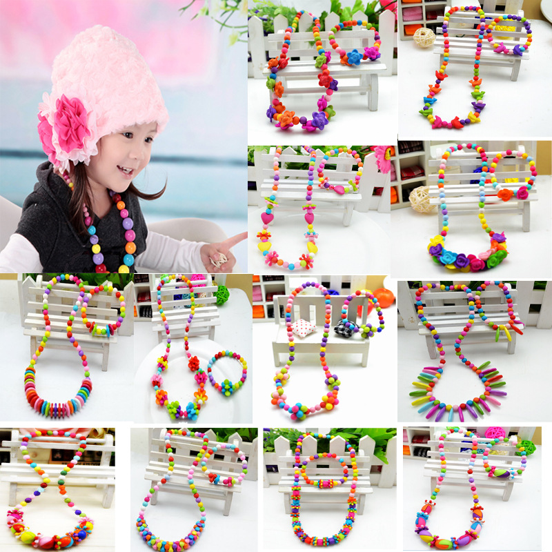 2015春夏韩版儿童配饰 女童萌宝宝小公主饰品配件 彩色圈圈珠子详情图6