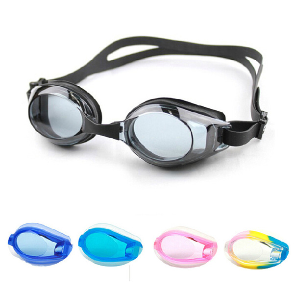 waterproof universal adjustable multicoloured swimming goggles…