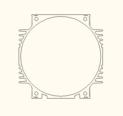 120内径伺服电机壳/步进电机铝壳/金牛拉伸铝机壳-时空机电提供