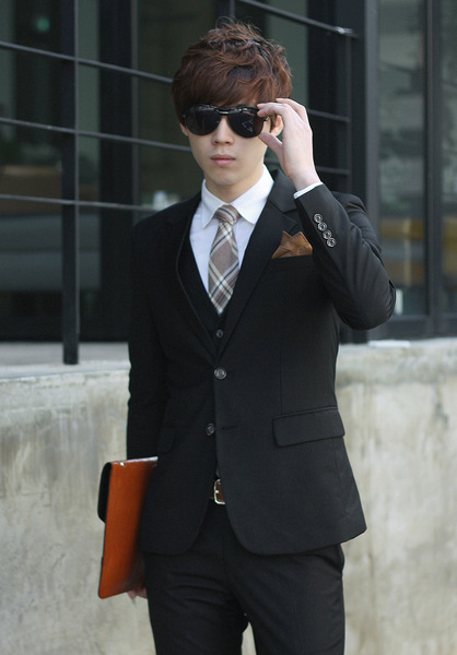 men's black set