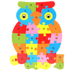 10 26-letter animal puzzles, cartoon children's English cognitive enlightenment puzzle wooden toys 0.11