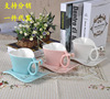 Coffee ceramics, high quality set heart-shaped for beloved heart shaped