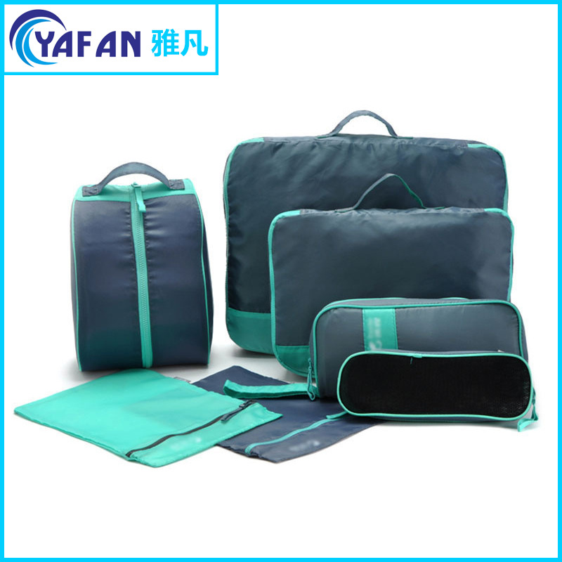 厂家直供旅行收纳包七件套便携式多功能防水衣物整理收纳包7件套