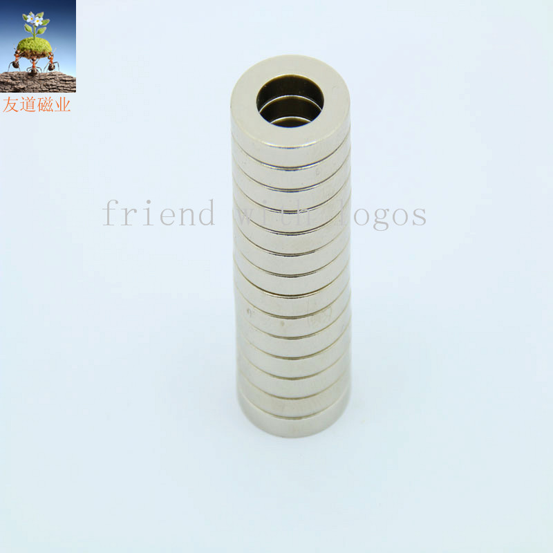 【厂价直销】镀锌钕铁硼磁铁 圆形圆环磁铁柱 強力磁鐵耐温模压