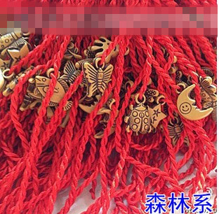 Forest system mixed red rope