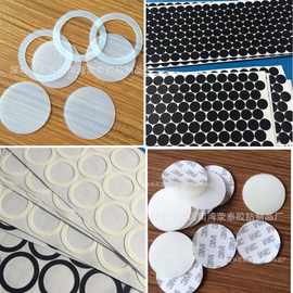 厂家直销食品级透明硅胶垫 3M自粘硅胶垫片 白色圆形硅胶垫