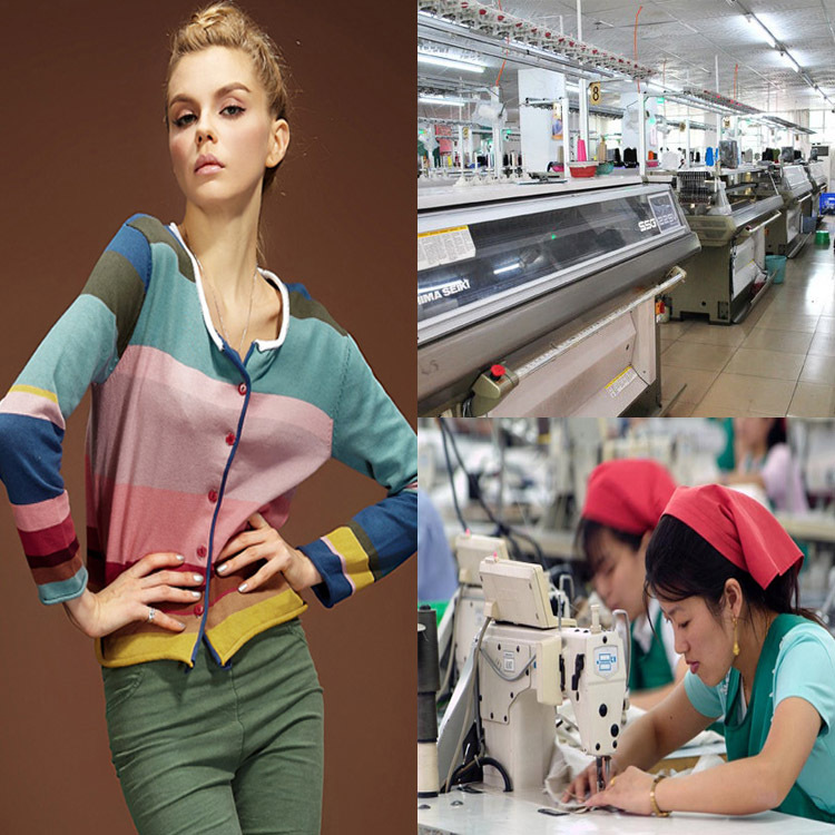 淘工廠女裝羊絨毛衣開衫定制加工毛織來圖來樣貼牌針織衫小額加工