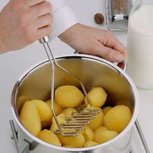 不锈钢厨房小工具 波浪形土豆压泥器 压薯器 压土豆泥器 土豆压