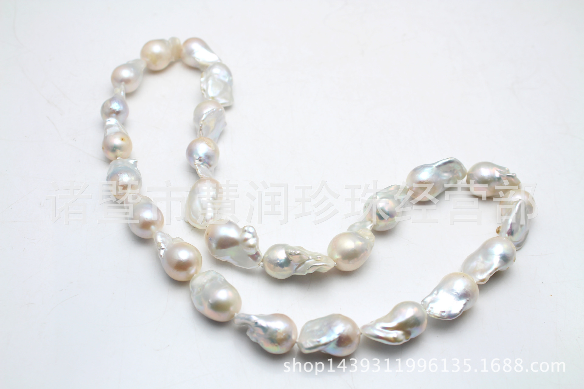 【13-16mm毛衣项链诸暨巴洛克异形畸形珠 淡