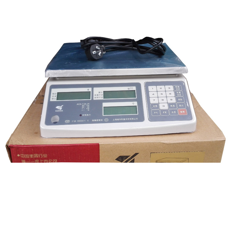 上海耀华计数秤高精度工业计数桌面秤1.5-30KG电子秤精准ACS型号