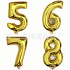 Golden digital balloon, evening dress, decorations, wholesale, 30inch