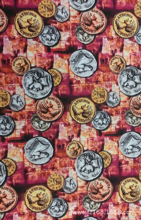 转移印花厂 F8510供应花型加工印花可印雪纺 涤棉 针织等服装面料