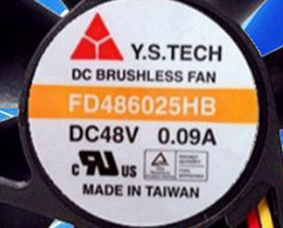 全新元山 Y.S.TECH FD486025HB 6025 6CM 0.09A 48V 3线 风扇