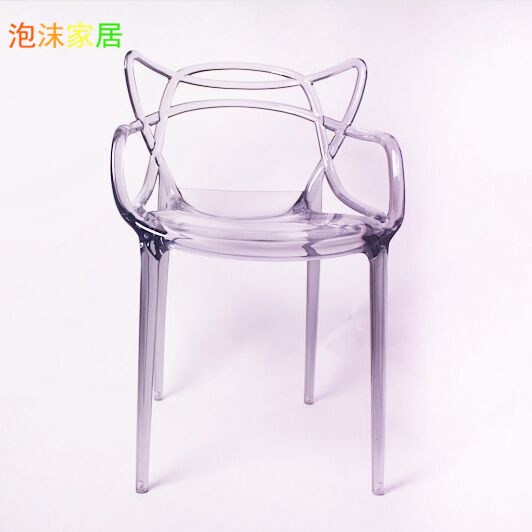 厂家直销透明亮光藤蔓藤椅户外花园椅子 餐椅 塑料时尚 创意设计