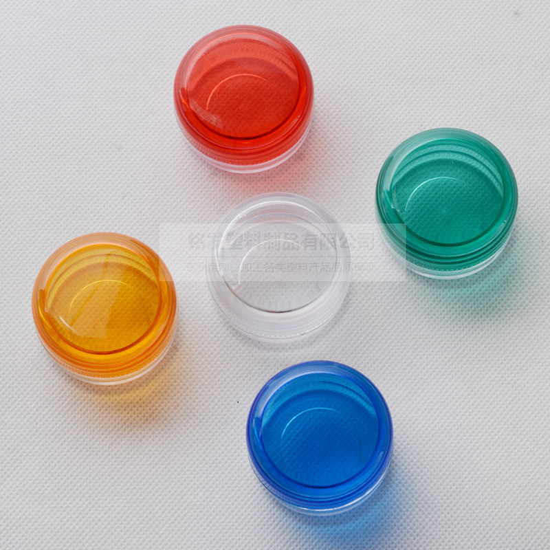 吸塑圆筒包装透明盒子 彩色PP圆形隐形眼镜耳钉塑料收纳盒 批发