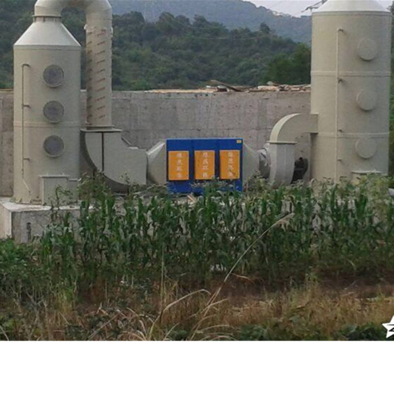 生物填料加低温等离子安装现场_副本