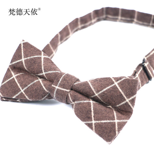 领结批发蝴蝶结男士领结韩版新郎结婚休闲格子英伦潮商务厂家