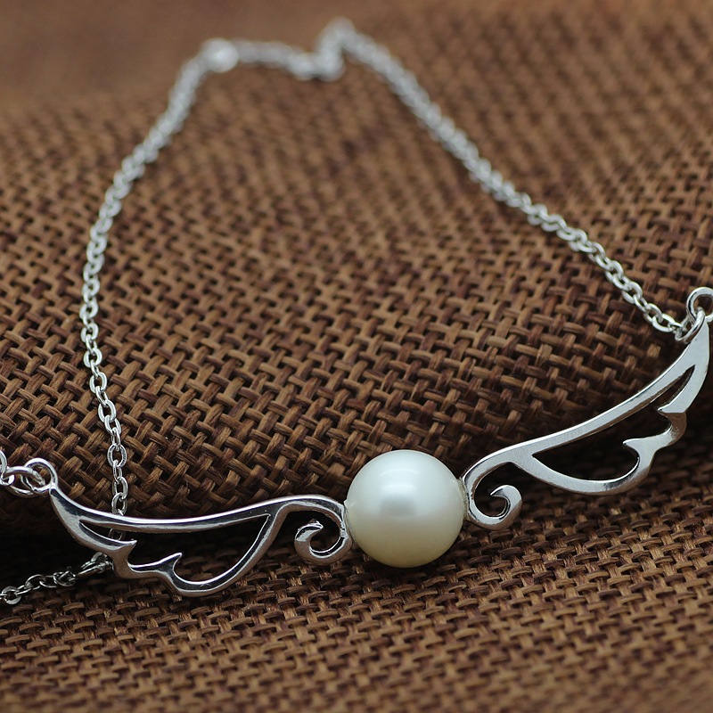 Collier Aile d'Ange et Perle