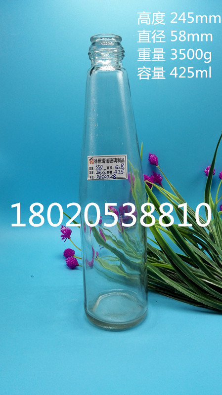 厂家直销可定做350ML食品级香油玻璃瓶麻油瓶饮料瓶规格齐全