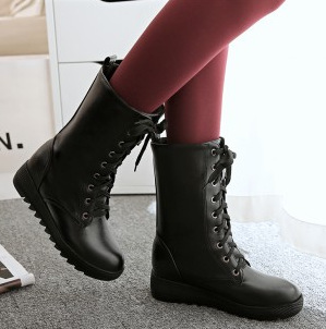 Bottes femme en PU artificiel - Ref 3354841 Image 8