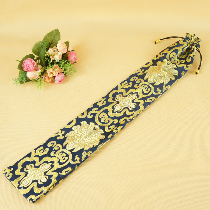 定做定制画轴挂画卷筒书简竹简礼品袋束口包装袋 织锦缎长条袋子