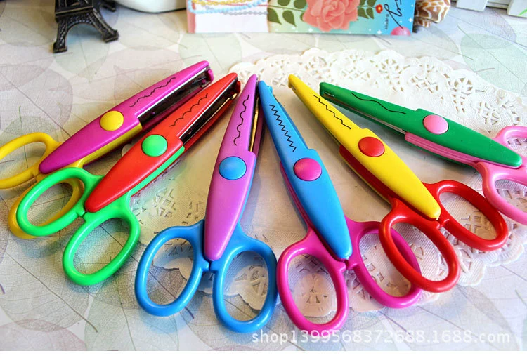 Ножницы ручной работы DIY альбом кружевные ножницы фото открытка узор ножницы 5-дюймовые Мультяшные кружевные ножницы