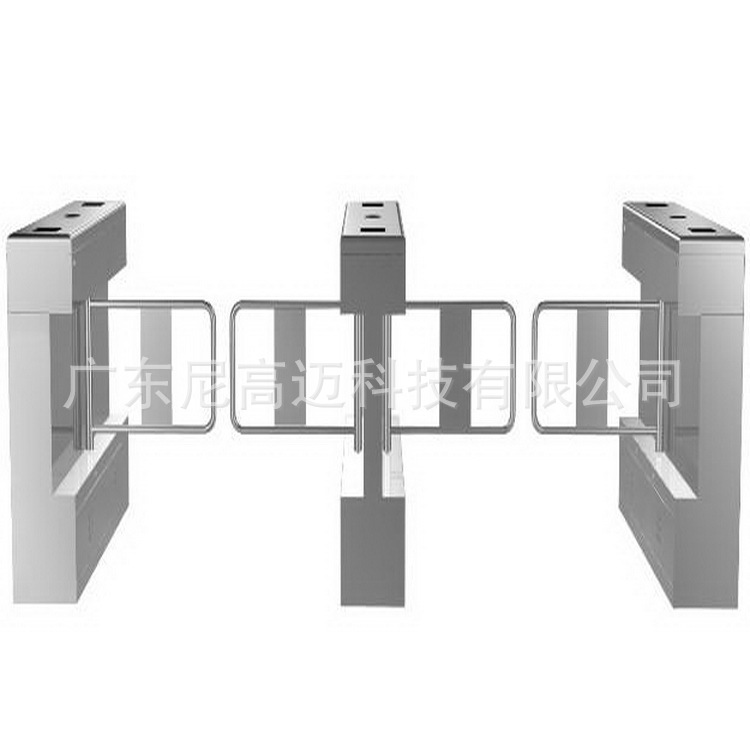 NGM桥式圆角摆闸 餐厅出入通道双向闸 连接计算机管理自动门系统