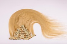 歐美外貿內貿假發卡子發接發片 廠家批發7件套human hair無痕接發
