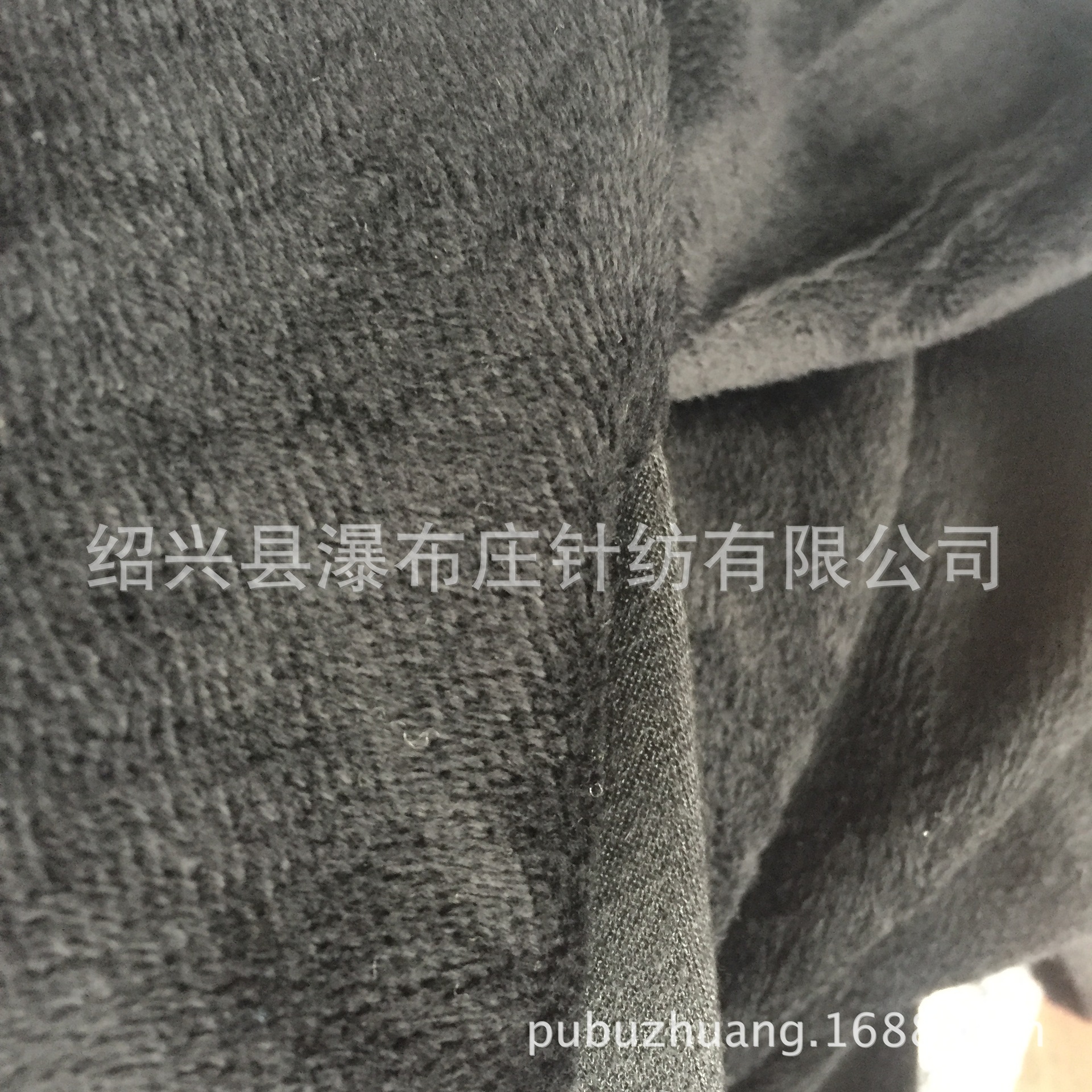 厂家直销针织全涤真超柔短毛绒  高档冬季服装里料 复合绒布