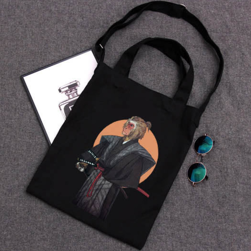 Nuevo estilo coreano ins estilo coreano estudiante artístico bolso de hombro portátil crossbody bolsa de lona fresca Mori bolsa de compras image 2