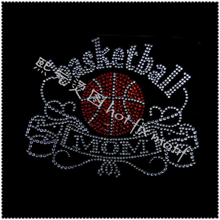 2021潮牌卫衣烫钻烫图 成人服装T恤中东钻衫烫图 运动服装图案