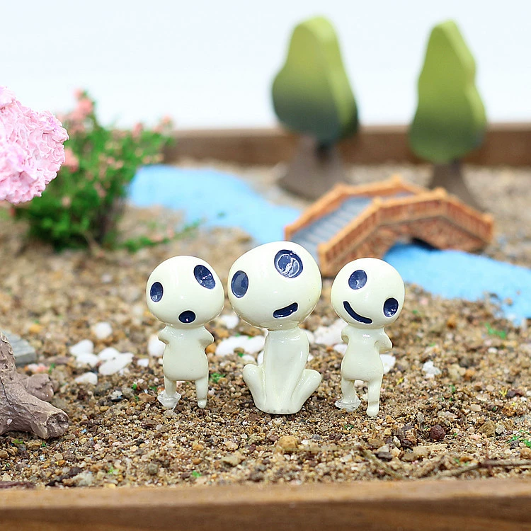Zakka продукты Totoro Xiaomei дерево эльф садовые украшения микросад декоративные бусины смола миниатюры