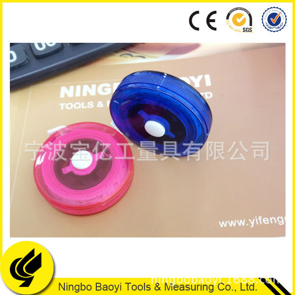 厂家供应可收缩礼品卷尺 卡通礼用商用迷你卷尺 多色可定制批发