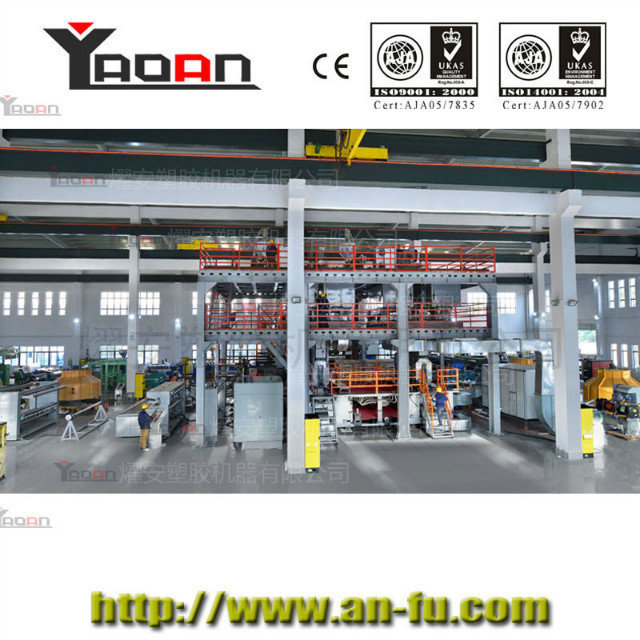 生产高性能双模头（SS）纺粘无纺布挤出生产线