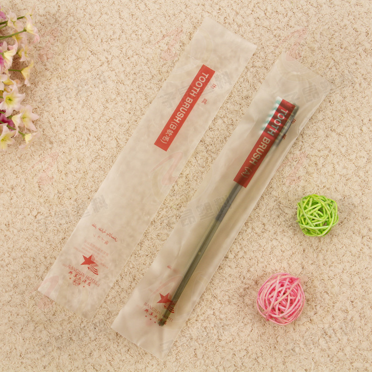 eva包装袋定 制E磨砂酒店牙刷包装opp复合袋自封袋牙具包装子