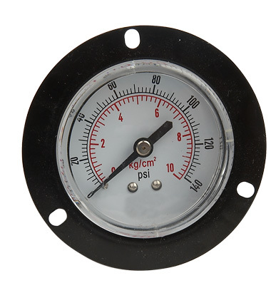 厂家供应批发带边压力表 带三只安装孔与安装支架