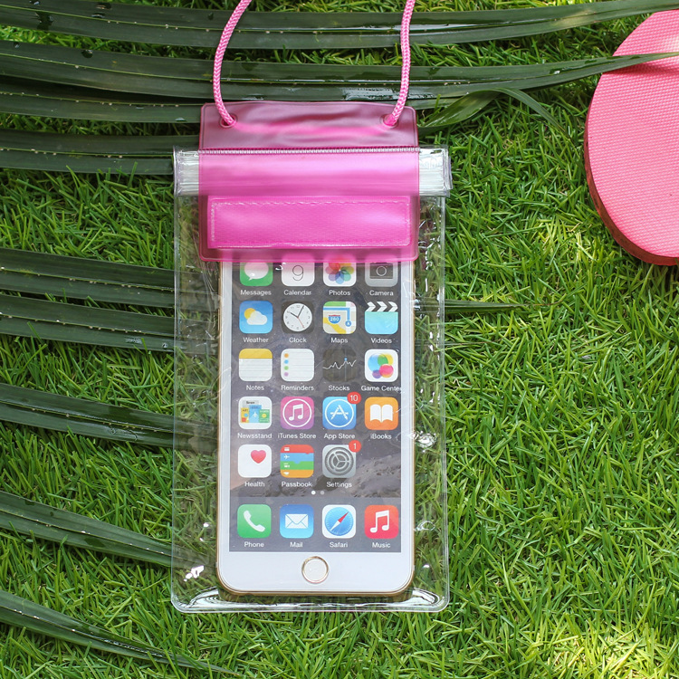 360度無障礙透明大號手機防水袋溫泉遊泳三層密封防水袋手機套
