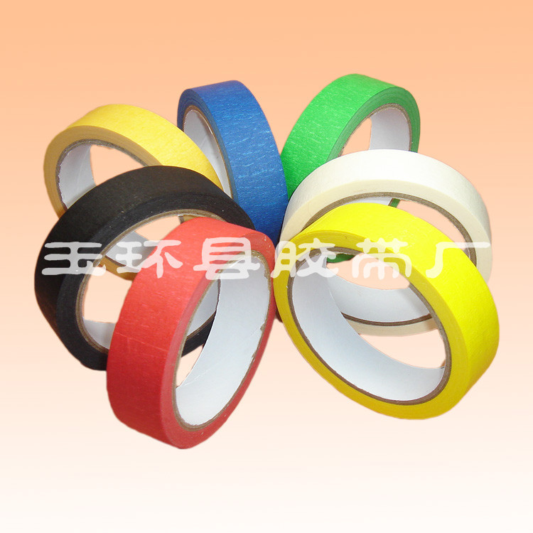 玉环胶带厂家生产美纹纸胶带|分色皱纹纸胶带