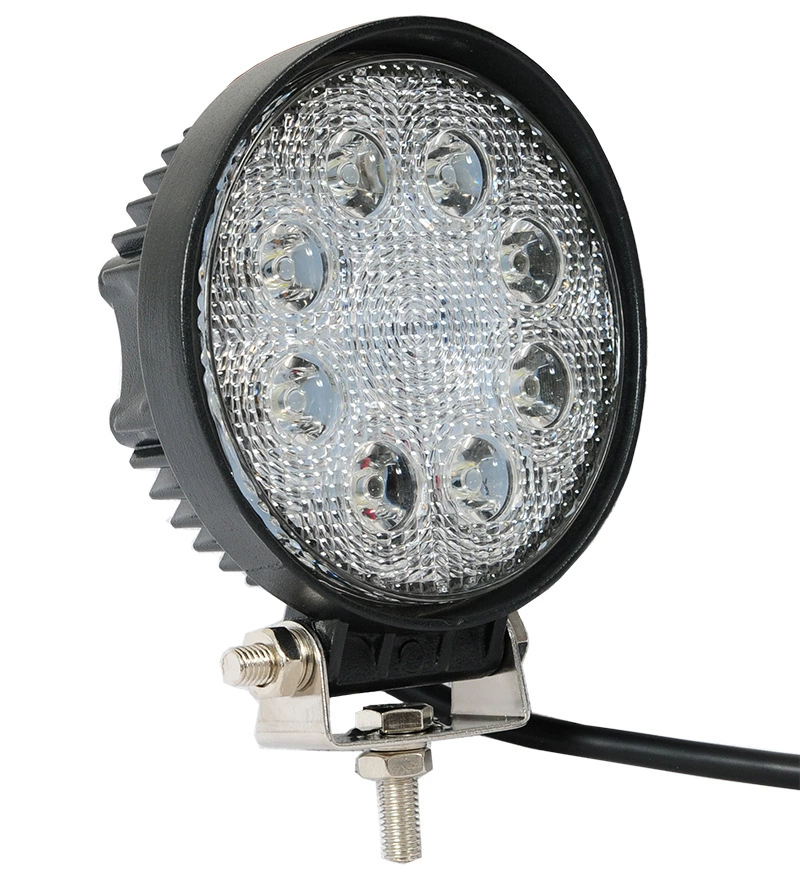 LED-рабочий внедорожник, огни, круглые фары, 24W, 12В, 24В